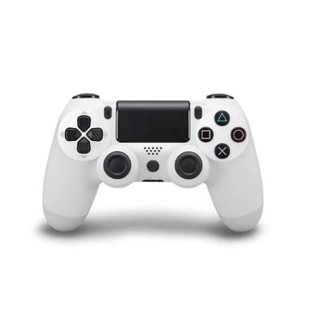 GAMEPAD INALAMBRICO PARA PS4 DUAL MOTOR VIBRATION BLANCO
