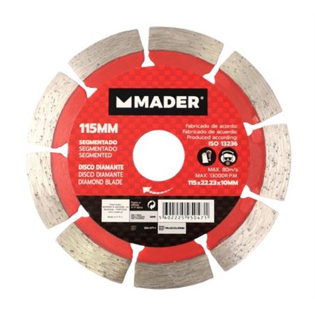 DISCO DIAMANTE SEGMENTADO 115MM MADER - 95047-2