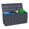 BAUL RESINA GRIS 270LITROS 117X45.5X57CM - 75834