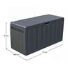 BAUL RESINA GRIS 270LITROS 117X45.5X57CM - 75834-2
