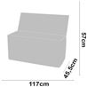 BAUL RESINA GRIS 270LITROS 117X45.5X57CM - 75834-3