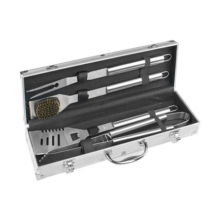 SET 4 UTENSILIOS INOX DE BARBACOA - 73907