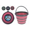 CUBO 10 LITROS PLEGABLE CON ASA COLORES SURTIDOS - 77165
