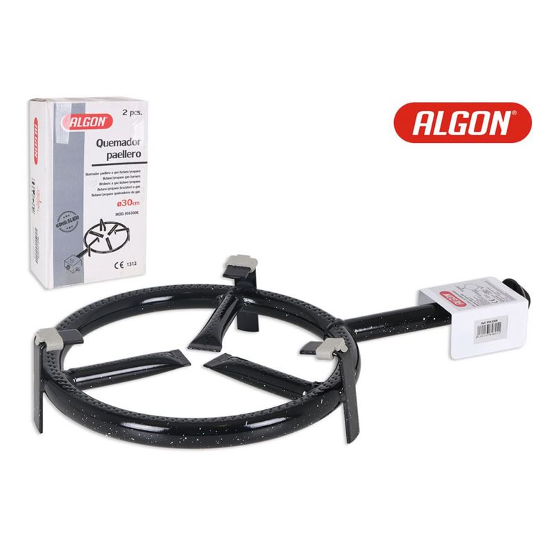 QUEMADOR DE ACERO 30CM PARA PAELLERO GAS ALGON - 8435133898255