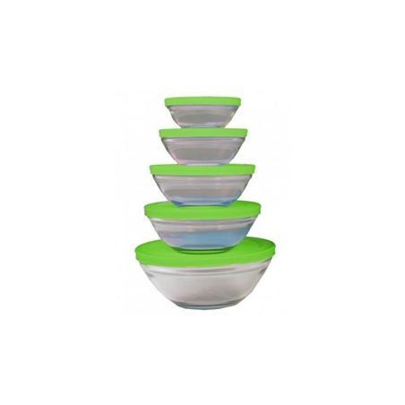 PACK 5 BOLES DE CRISTAL CON TAPA VERDE JOCCA - 4497V