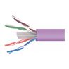 BOBINA 305 METROSCABLE UTP CAT6 RIGIDO CCA FCA LSFH VIOLETA TELEVES - 219910-1