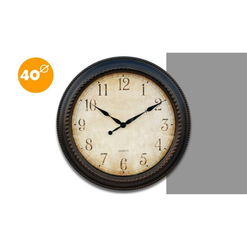 RELOJ MARCO ANCHO 40CM DIAMETRO - 07128
