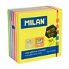 BLOC DE 400 NOTAS ADHESIVAS NEON 76X76MM MILAN - 4155400
