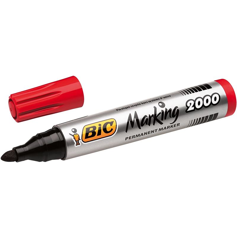 ROTULADOR MARCADOR BIC MARKING 2000 ECO - COLOR ROJO - PUNTA 4.9MM - 8209133