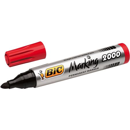 ROTULADOR MARCADOR BIC MARKING 2000 ECO - COLOR ROJO - PUNTA 4.9MM - 8209133
