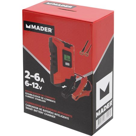 CARGADOR BATERIAS INTELIGENTE 2-6A., 6-12V MADER - 63246-1