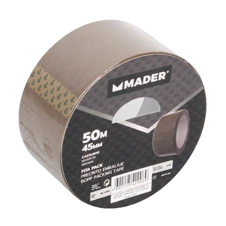CINTA DE EMBALAJE MARRON 45MM MADER - 42906