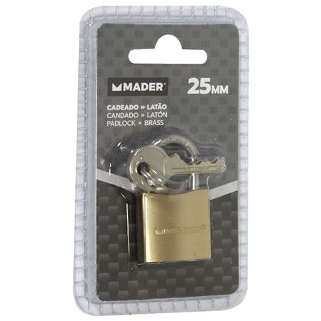 CANDADO LATON, 25 MM MADER - 31185