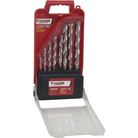 JUEGO 8 PCS BROCAS PUNTA DIAMENTE HORMIGON MADER - 63406