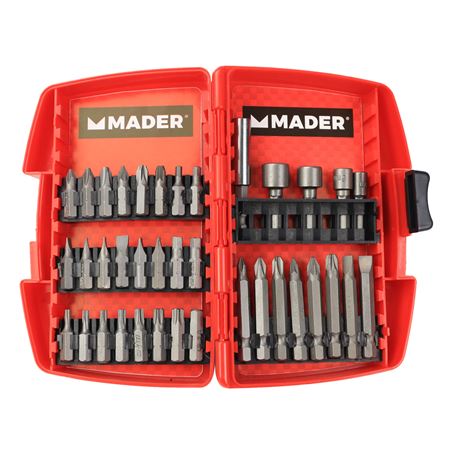 JUEGO VASOS Y PUNTAS 37 PCS CRV MADER - 63061