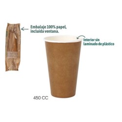 SET 6 VASOS CARTON KRAFT...