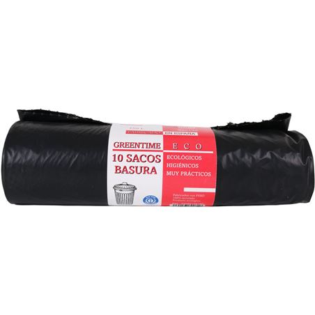SACOS DE BASURA 150 LITROS 10 UNIDADES GREENTIME - 33095135180