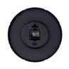 RELOJ DE PARED PLATEADO ESFERA NEGRA CON RELIEVE - 81021H-4