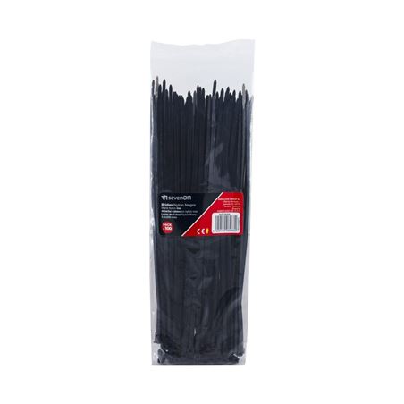 PACK 100 BRIDAS NYLON 250X3.6MM COLOR NEGRO - 08066