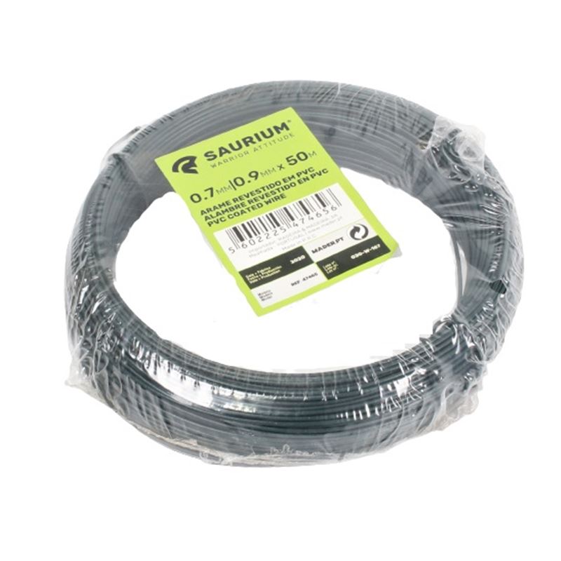 ALAMBRE GALVANIZADO PLASTIFICADO 0.7/0.9X50M SAURIUM - 47465
