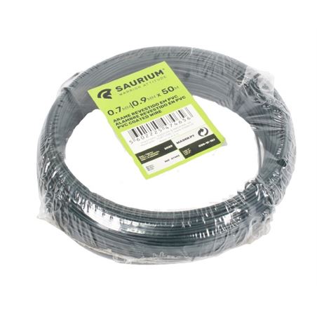 ALAMBRE GALVANIZADO PLASTIFICADO 0.7/0.9X50M SAURIUM - 47465