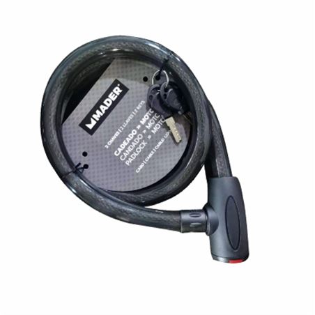 CANDADO ESPIRAL PARA MOTO 120CM MADER - 31219
