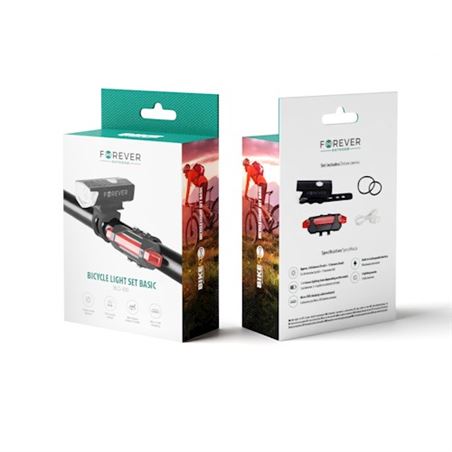 KIT LUCES PARA BICICLETA BLG-100 FOREVER - 5900495962690-1