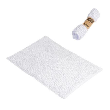 ALFOMBRA BAÑO CHENILLA BLANCO 60X40 HBS - 5034782000
