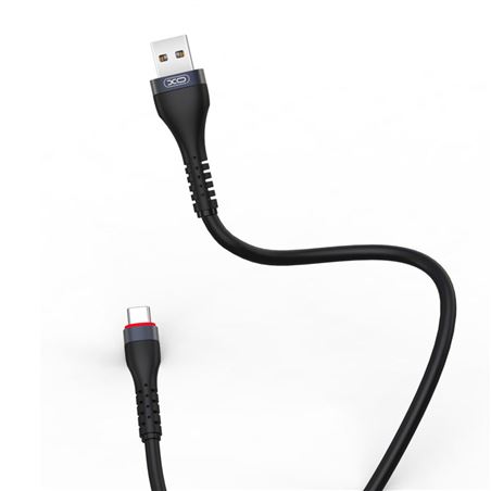 CABLE NB213 CARGA RAPIDA 2A TIPO C A USB | 1 METRO | NEGRO - XONB213TCBK