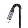 CABLE NB215 LIGHT CARGA RAPIDA 2A TIPO C A USB | 1 METRO | NEGRO - XONB215TC-1