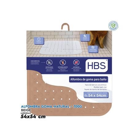 ALFOMBRA GOMA NATURAL - 700G BEIGE HBS - 5014795003