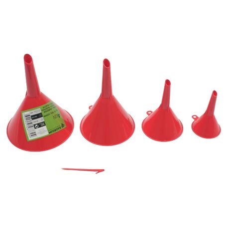 JUEGO 4 PCS EMBUDOS PLASTICO SAURIUM - 48772