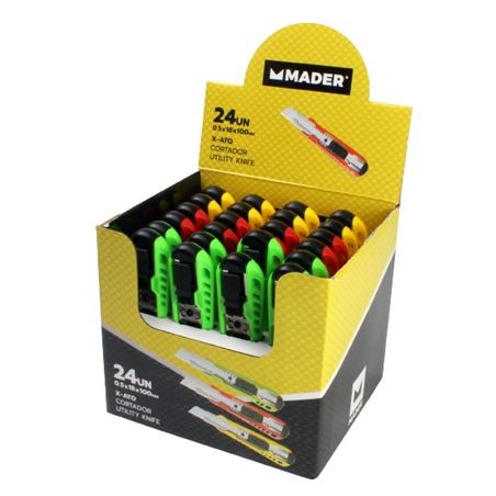 EXPOSITOR 24 UNIDADES CUTTER 18MM MADER - 61240