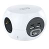BASE MULTIPLE 3 TOMAS + 4 USB NANOCABLE - 10.37.0001