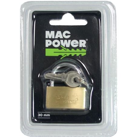CANDADO LATON, 30MM MAC POWER - 66150