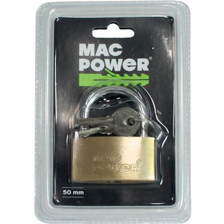 CANDADO LATON, 50MM MAC POWER - 66152