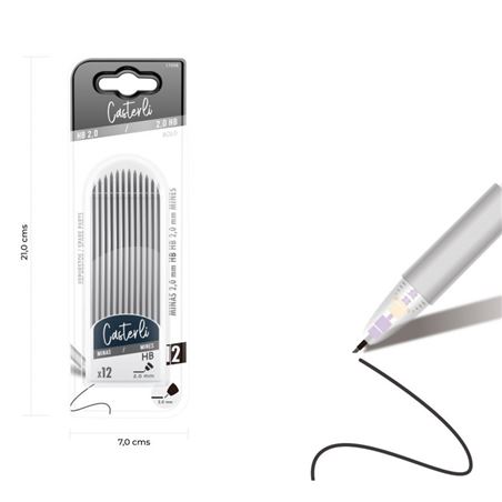 ESTUCHE DE 12 MINAS 2.0MM CASTERLI - 17098
