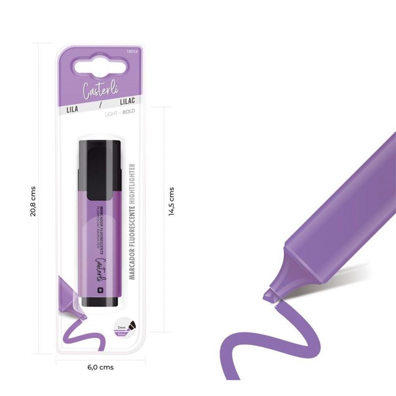MARCADOR FLUORESCENTE VIOLETA CASTERLI - 18004
