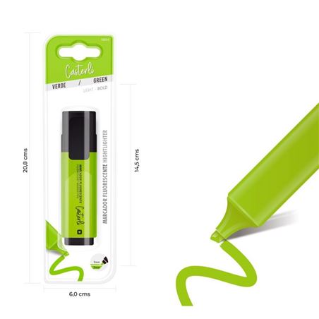 MARCADOR FLUORESCENTE VERDE CASTERLI - 18005