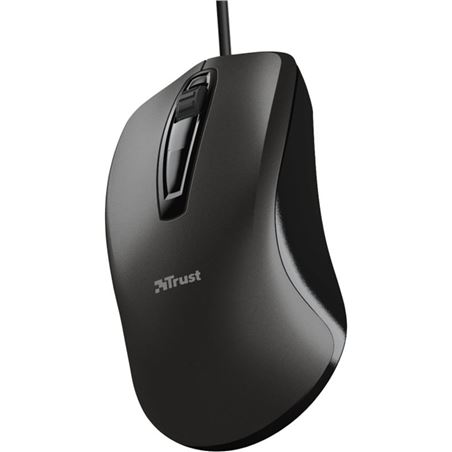RATON OPTICO USB 3 BOTONES 1200DPI TRUST CARVE NEGRO - 23733