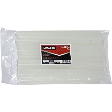 1KG BARRAS DE PEGAMENTO SILICONA TRANSPARENTE 11 X 300MM - 34035