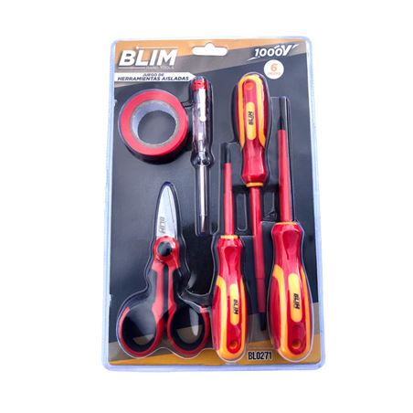 JUEGO 6 PCS HERRAMIENTAS AISLADAS 1000V. BLIM - BL0271
