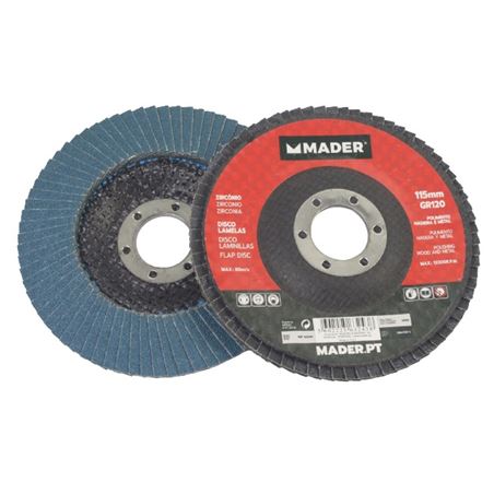 DISCO LAMINADO ZIRCONIO 115MM GRANO 120 MADER - 63243