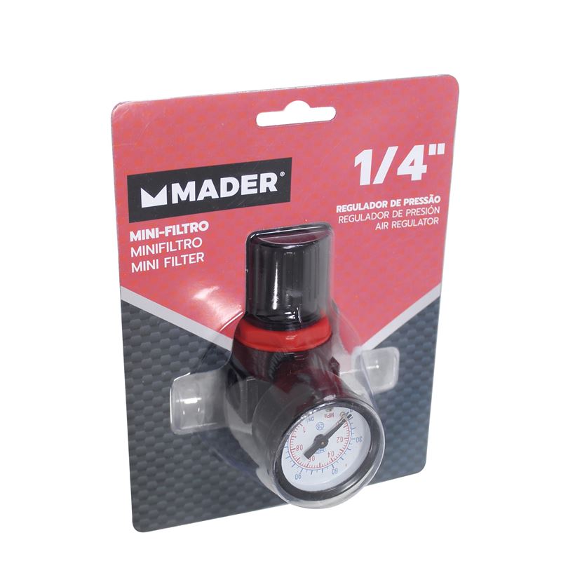 MINI FILTRO REGULADOR DE PRESIÓN, 1/4", RP182 MADER - 35053