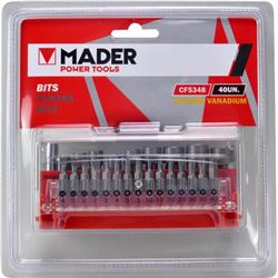 JUEGO VASOS Y PUNTAS 40PCS CRV MADER - 63069