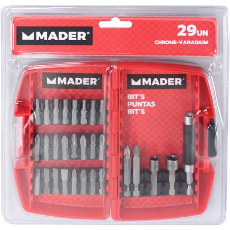 JUEGO VASOS Y PUNTAS 29PCS CRV MADER - 63060