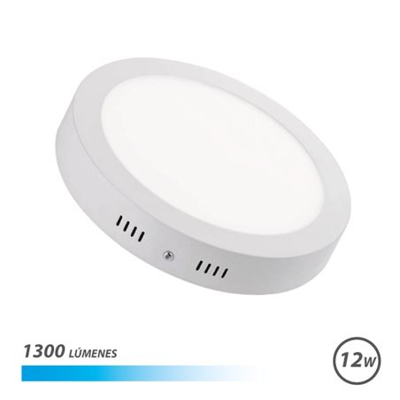 DOWNLIGHT CIRCULAR SOBRE PARED LED 12W 1300LM LUZ FRIA ELBAT - EB0431