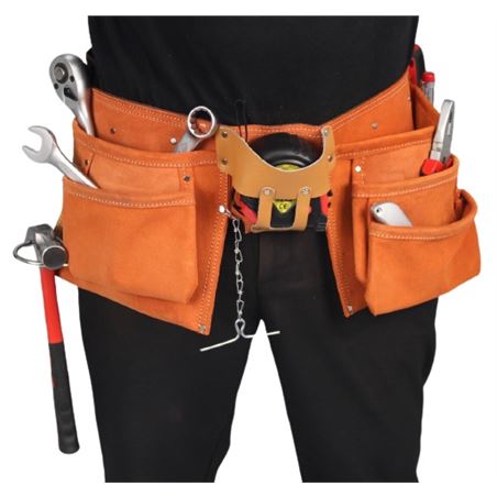 CINTURON PARA HERRAMIENTAS 2 BOLSAS 10 DIV. SAURIUM - 47331-3