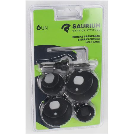JUEGO 6 PCS CORONAS PARA MADERA SAURIUM - 48721