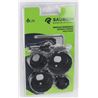 JUEGO 6 PCS CORONAS PARA MADERA SAURIUM - 48721